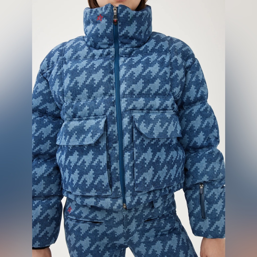 Perfect Moment Navy Houndstooth Ski Jacket - Picture 6 of 13